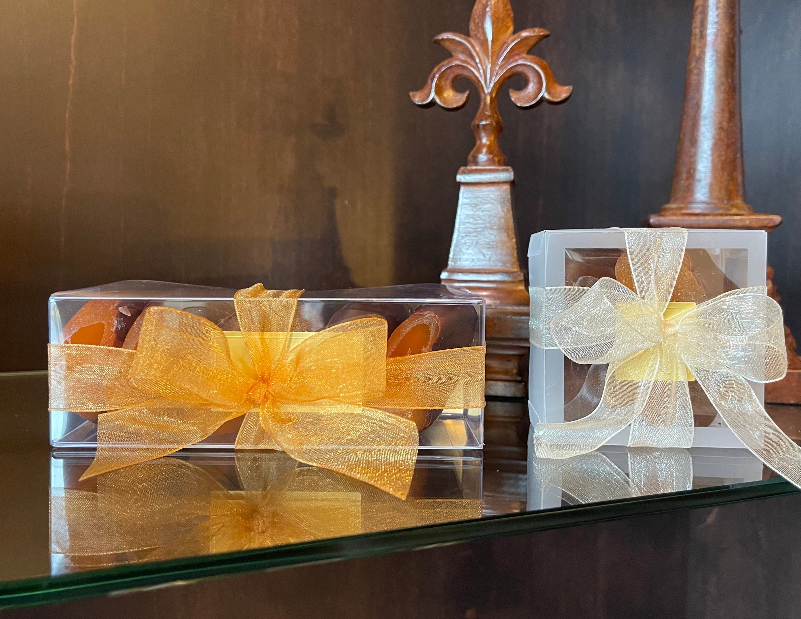 Glacé Apricots Dipped in Dark Chocolate