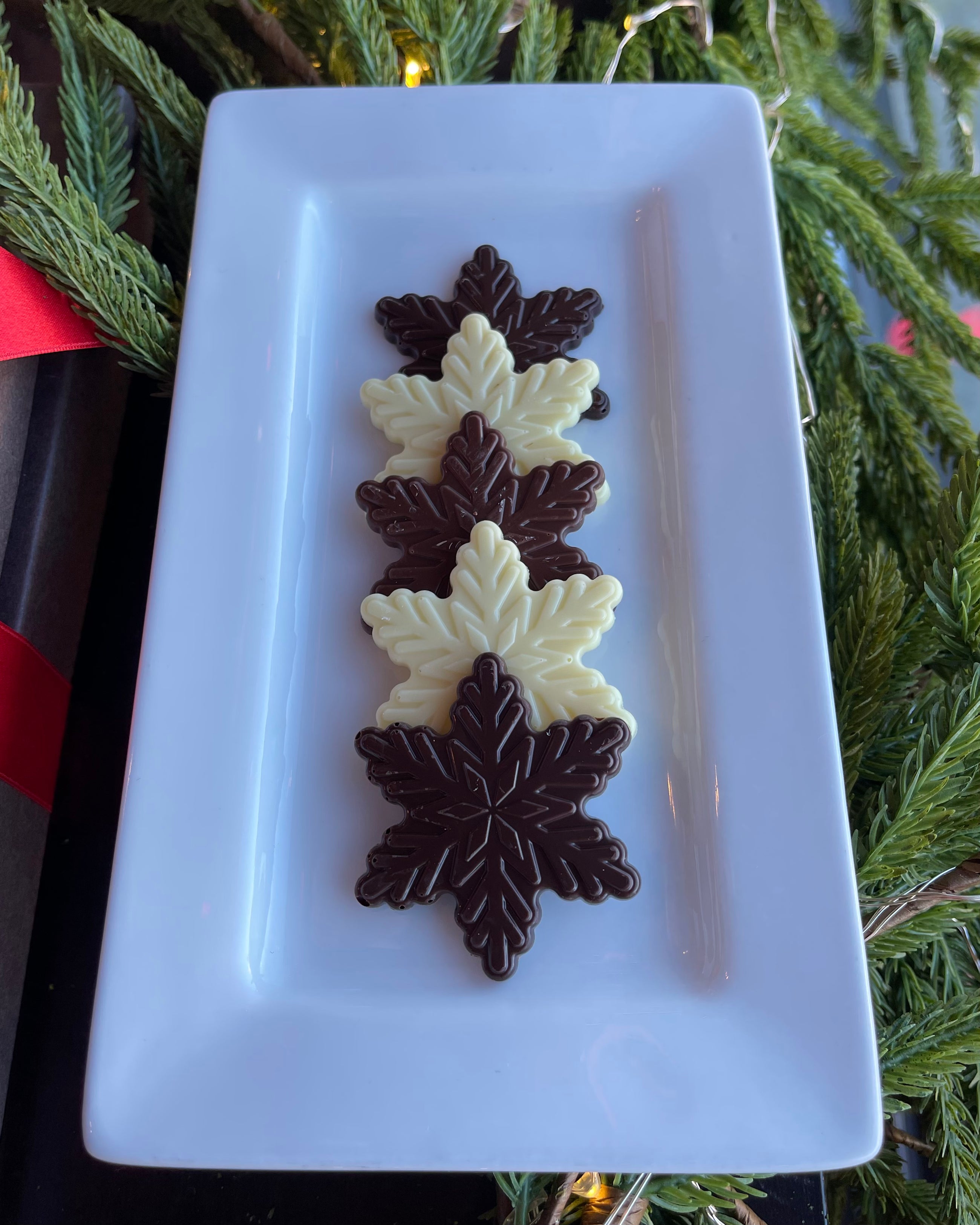 Box of Chocolate Snowflakes