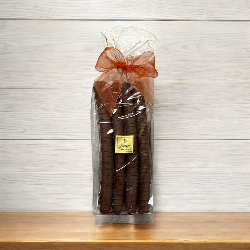 Double Dipped Milk Chocolate Pretzel Logs – 8 Piece Bag